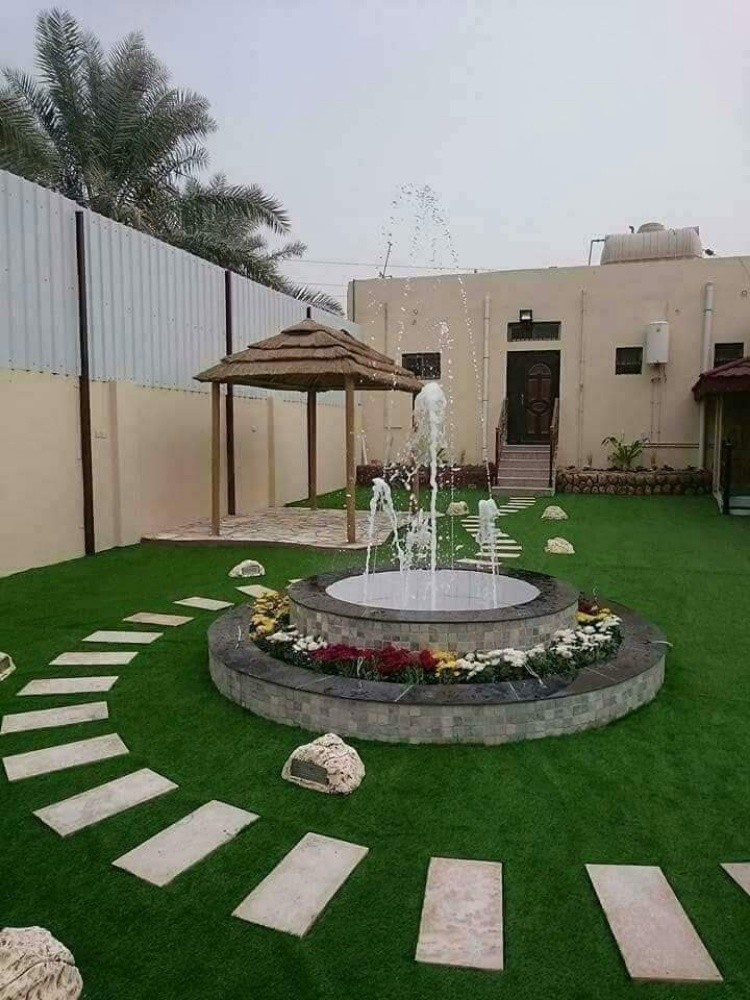 ديكور حجر وحدائق وشلالات ونوافير - 13
