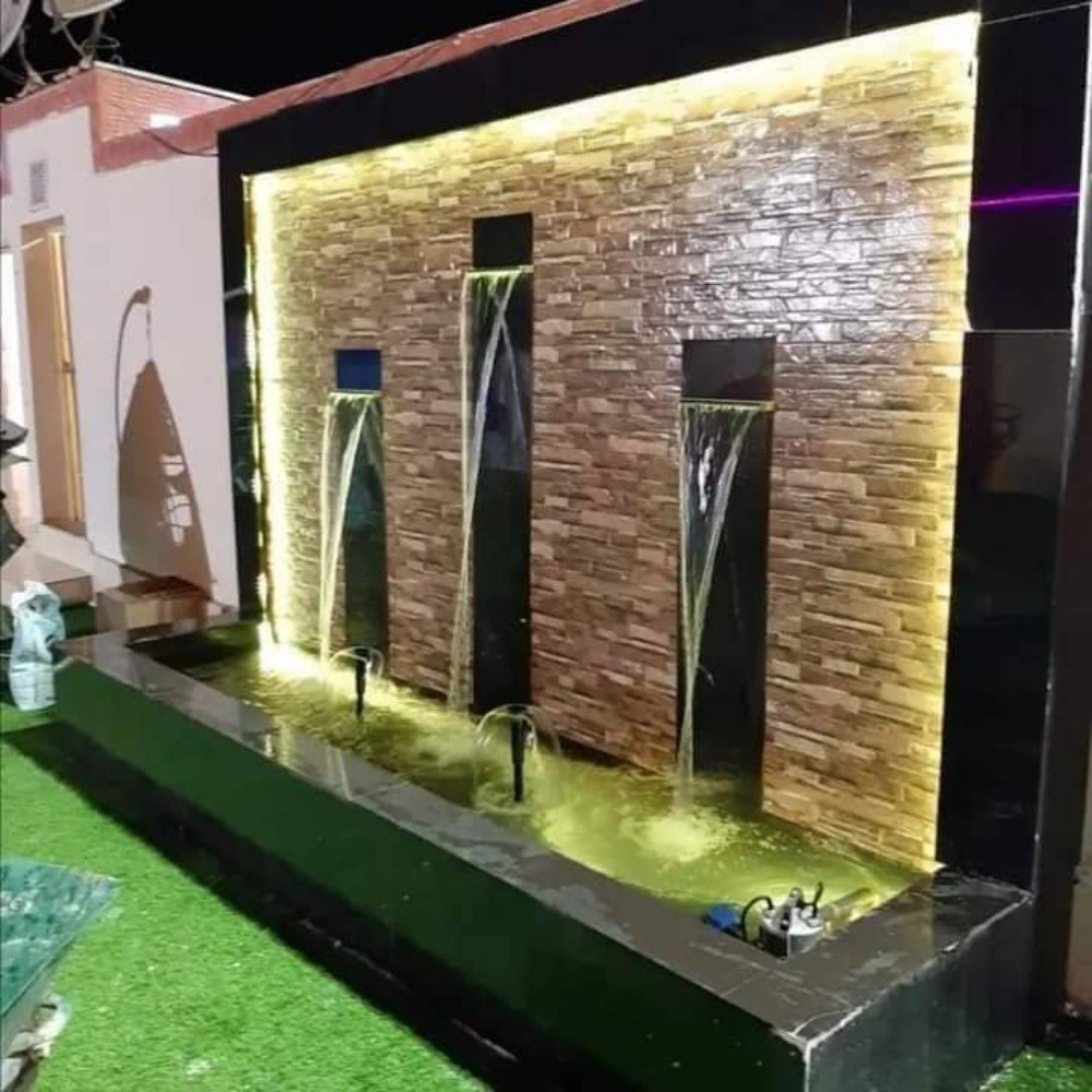 ديكور حجر وحدائق وشلالات ونوافير - 29