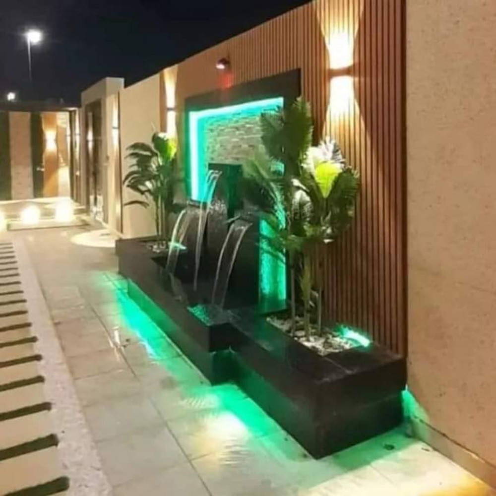 ديكور حجر وحدائق وشلالات ونوافير - 10