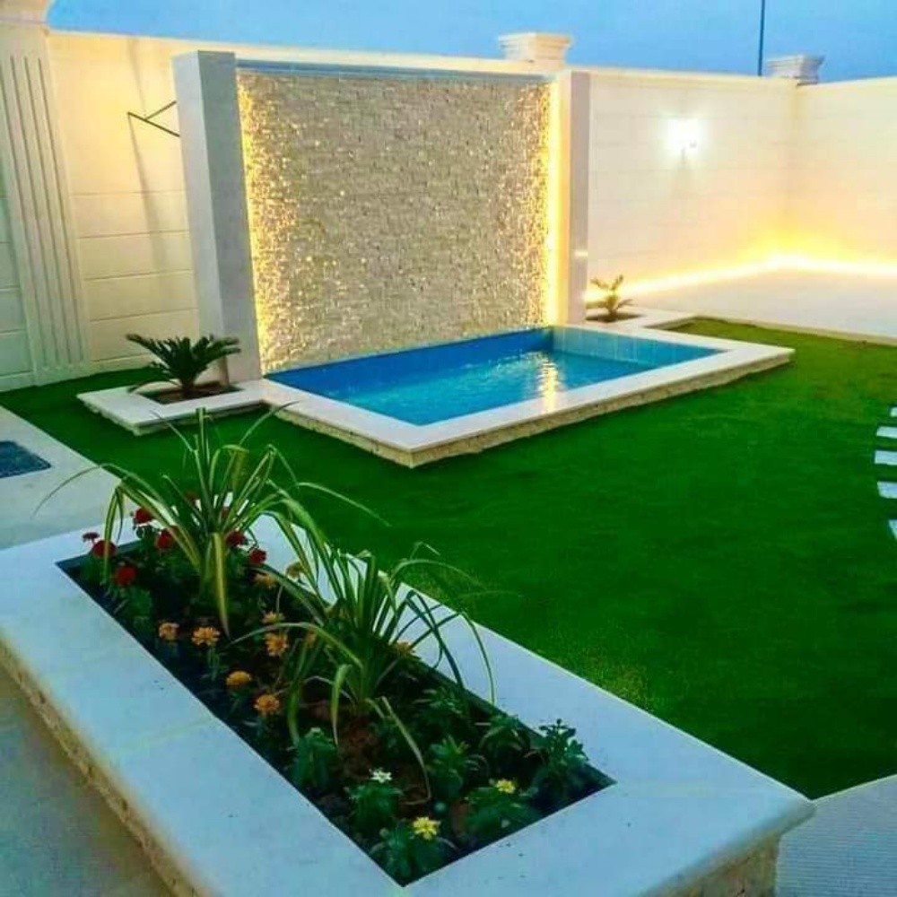 ديكور حجر وحدائق وشلالات ونوافير - 30