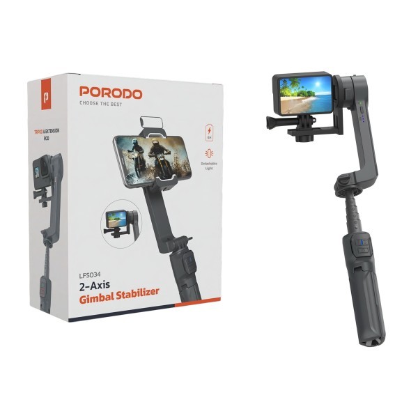 Porodo 2-Axis Gimbal Stabilizer - 1