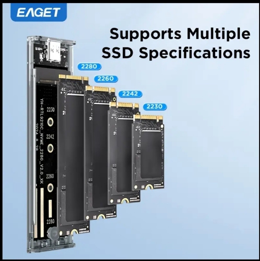 SSD enclosure nvme  m.2 - 4