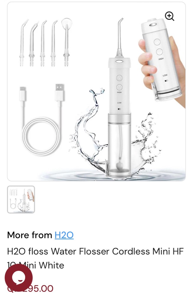 H2o Water Flosser Mini Irrigator - 2