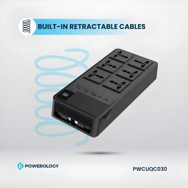 Powerology 2500W Power Strip - 3