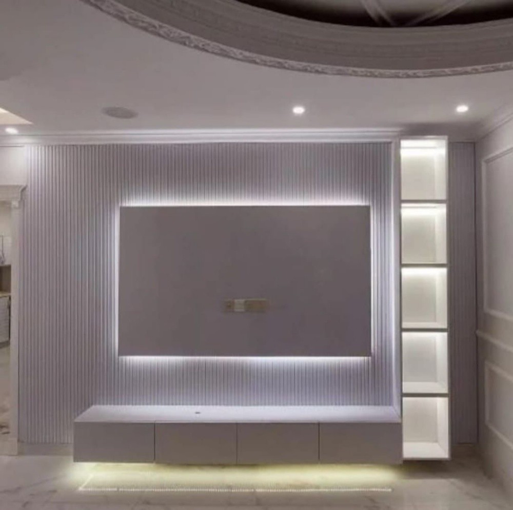wall panel with tv box - 8