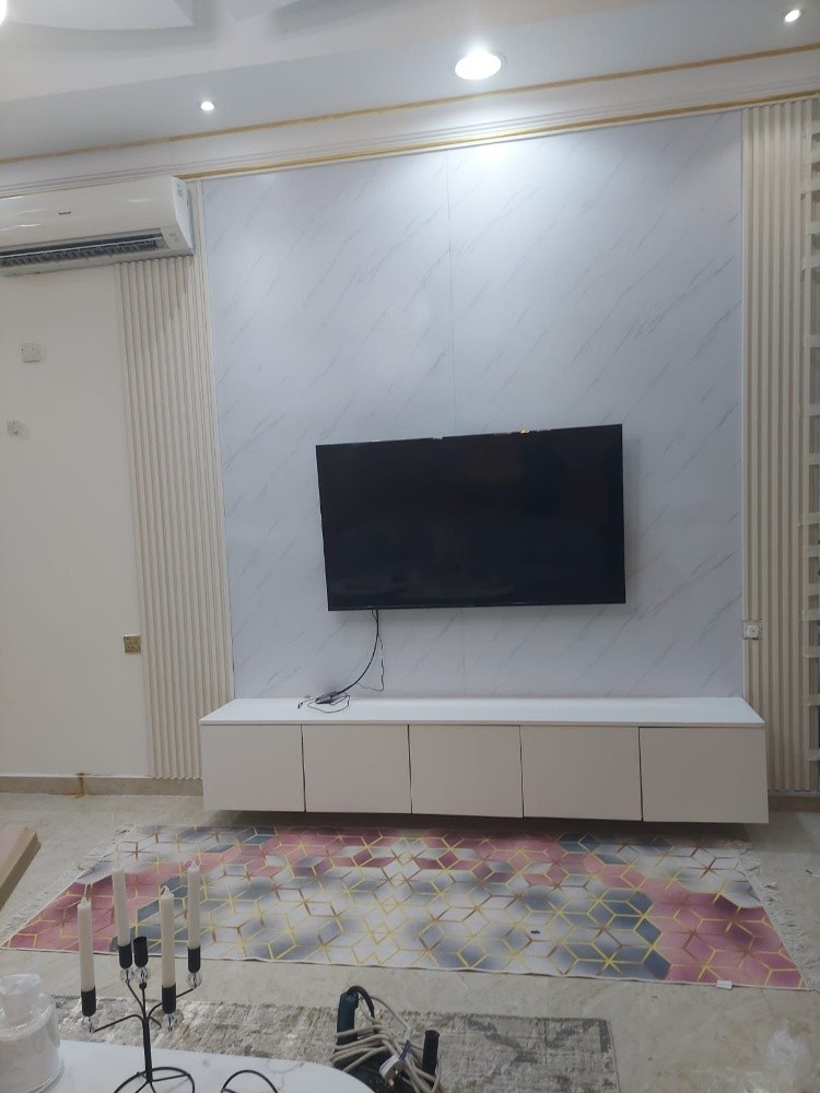 wall panel with tv box - 3