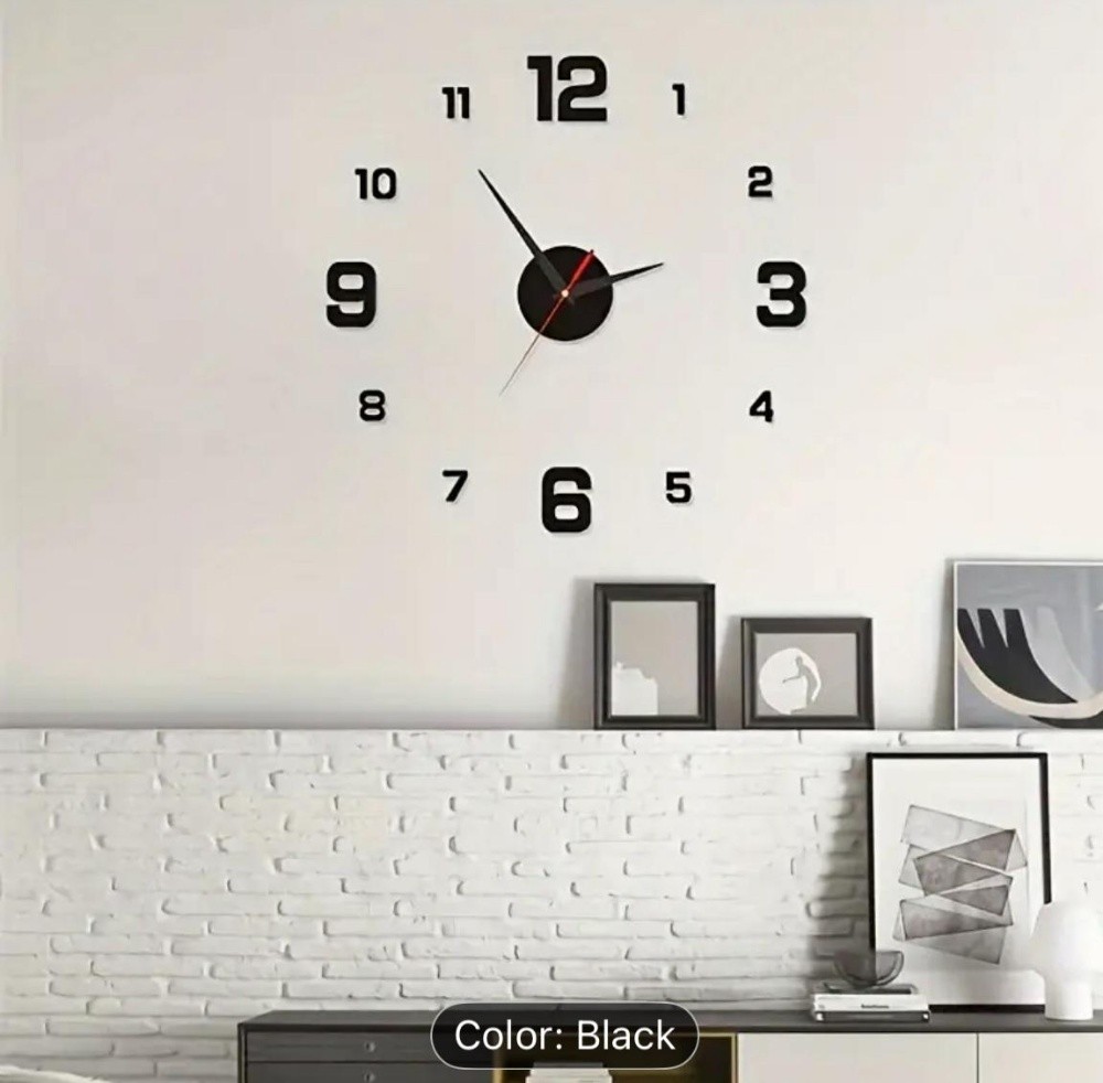 stylish 3D Analogue Wall Clock - 3
