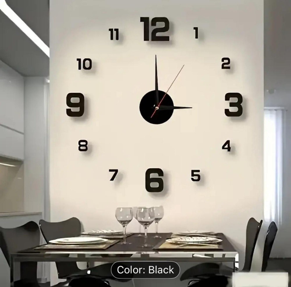 stylish 3D Analogue Wall Clock - 2