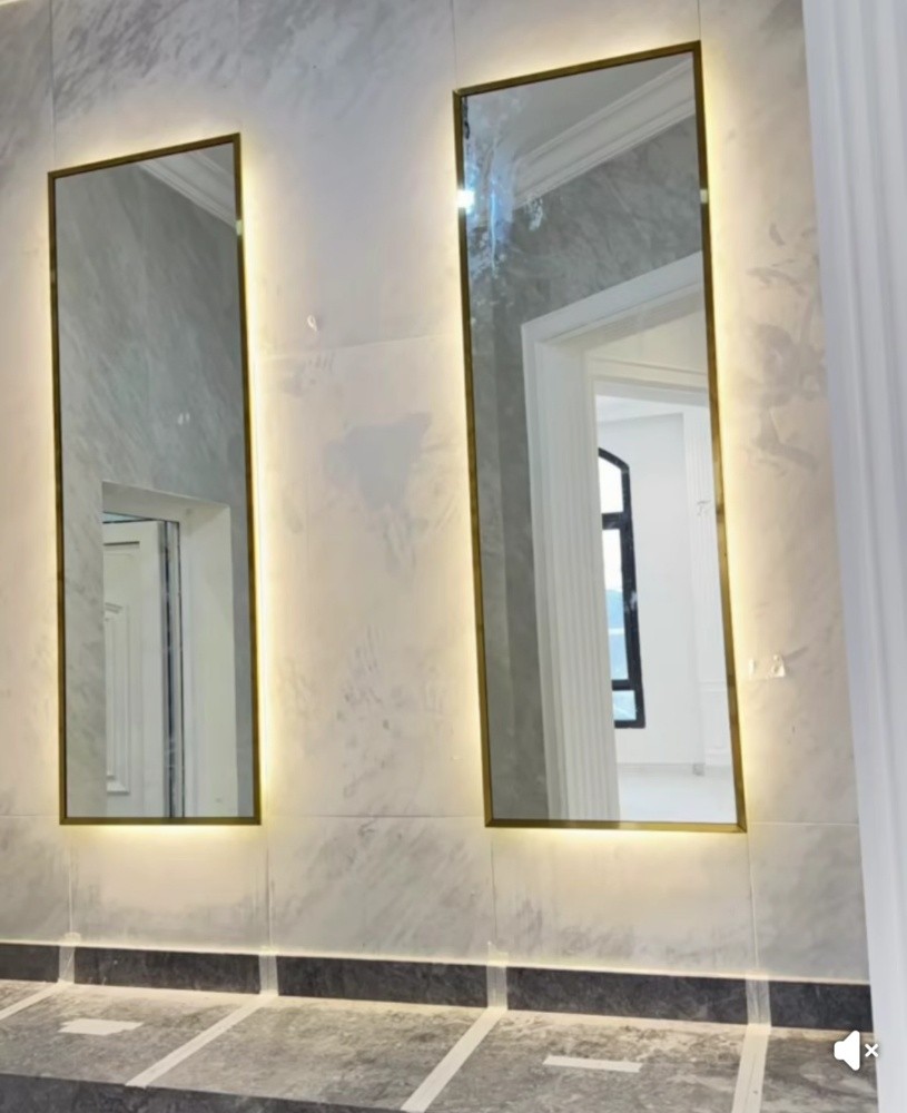 Mirror glass L E D lite digain - 1