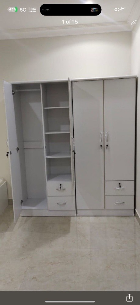 New steel Bed,wooden bed,Cupboard - 5