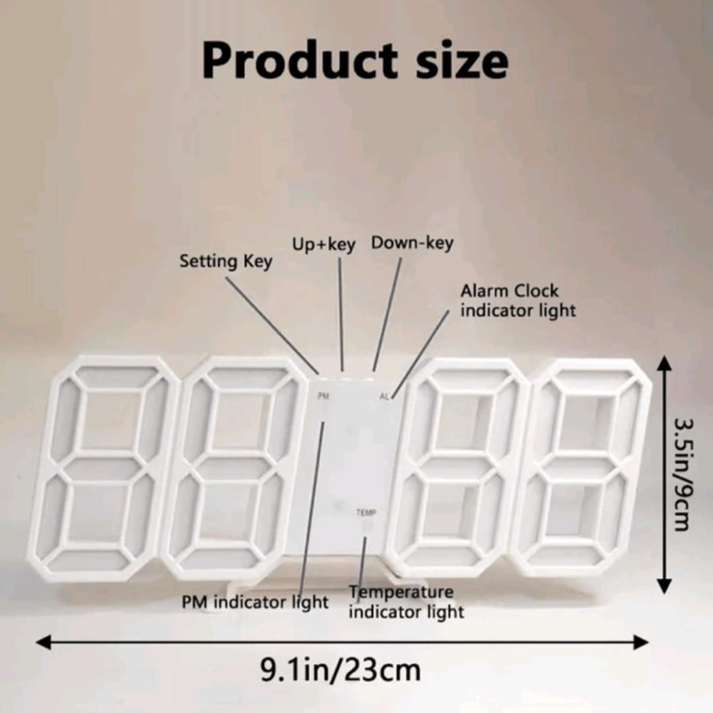 available now 3D digital clock - 4