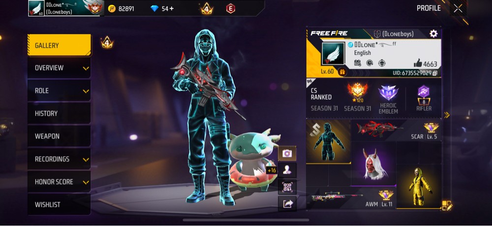 Free Fire Account  - 1