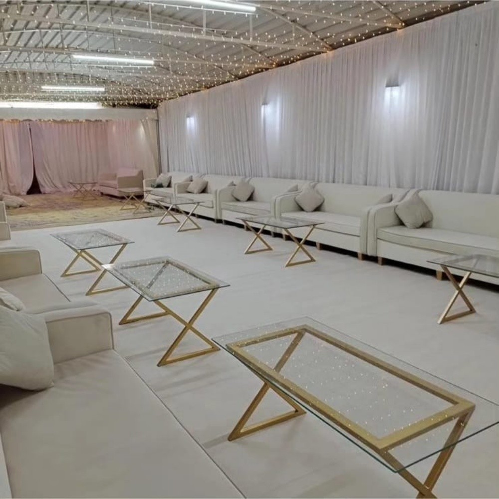 Moroccan sofas, wool and leather - 6