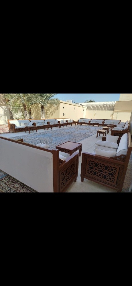 Moroccan sofas, wool and leather - 16