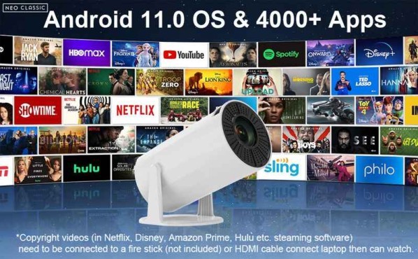 Android Smart HD WiFi Projector - 3
