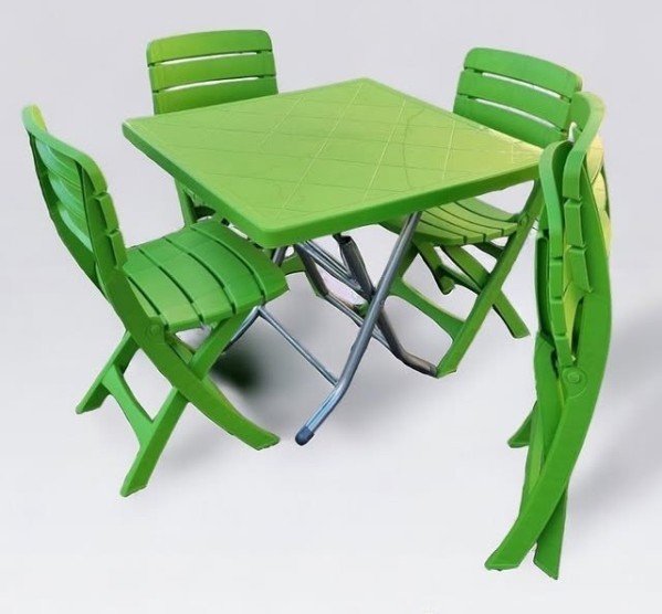 folding table and chairs - 2