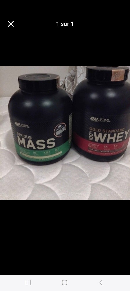 serious mass and whey 2 pis 450 - 1