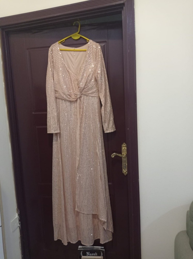فستان سهرة ترتر قياس - 1
