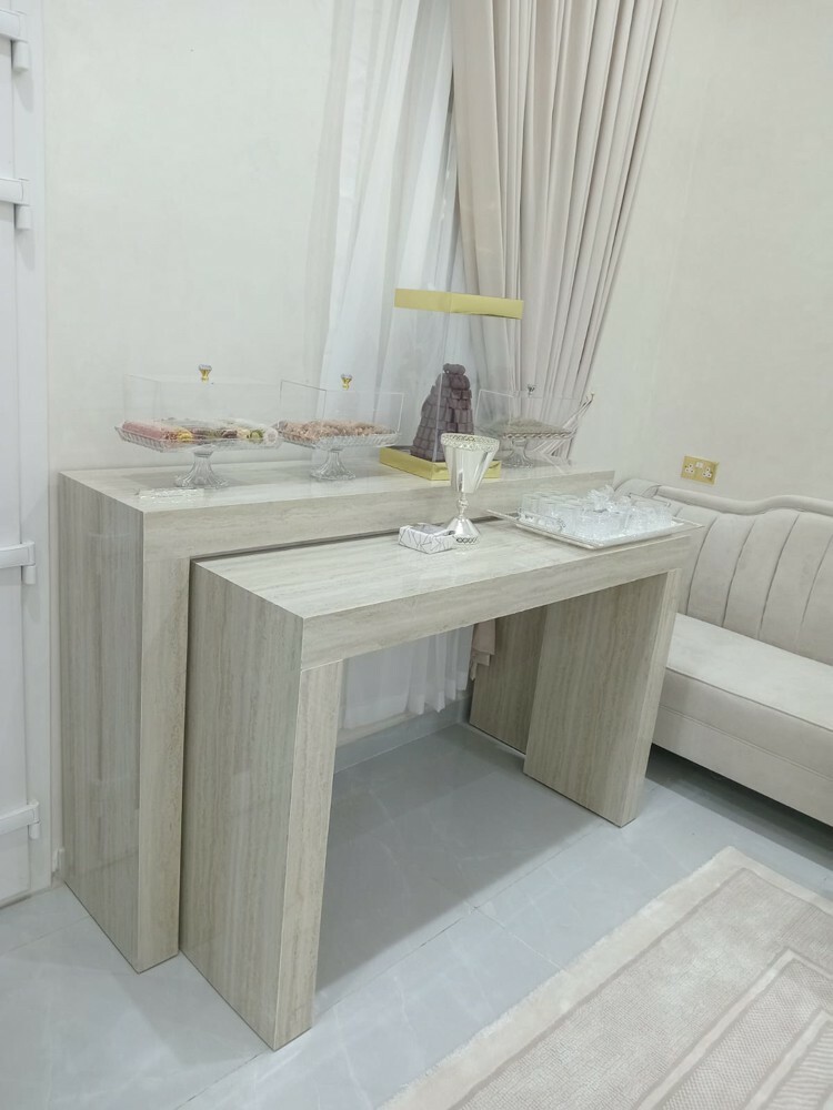 طاولات طعام وسطيه كامل رخام طبيعي - 10