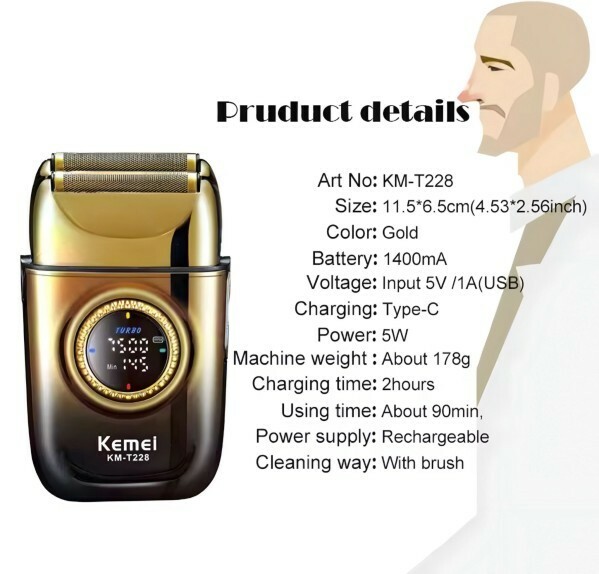 Kemei T228  Smooth Electric Shave - 5
