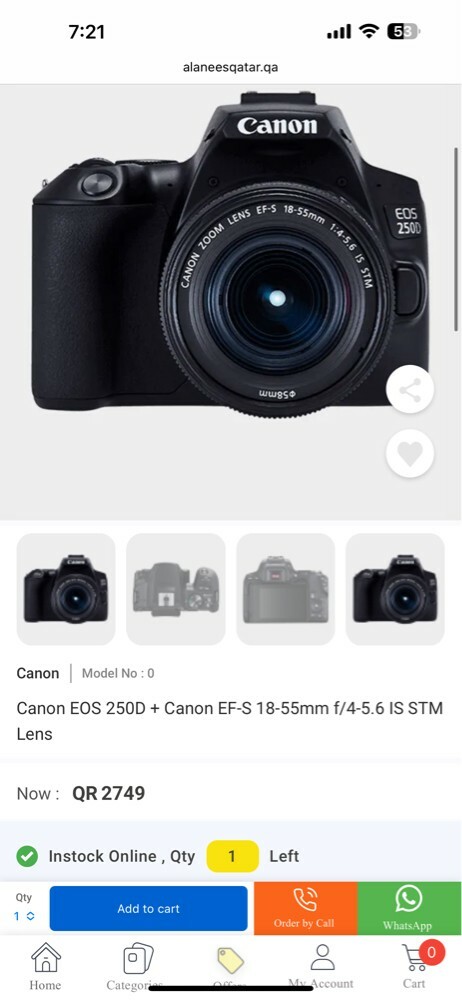 Canon 250D + Kit lens +prime lens - 8