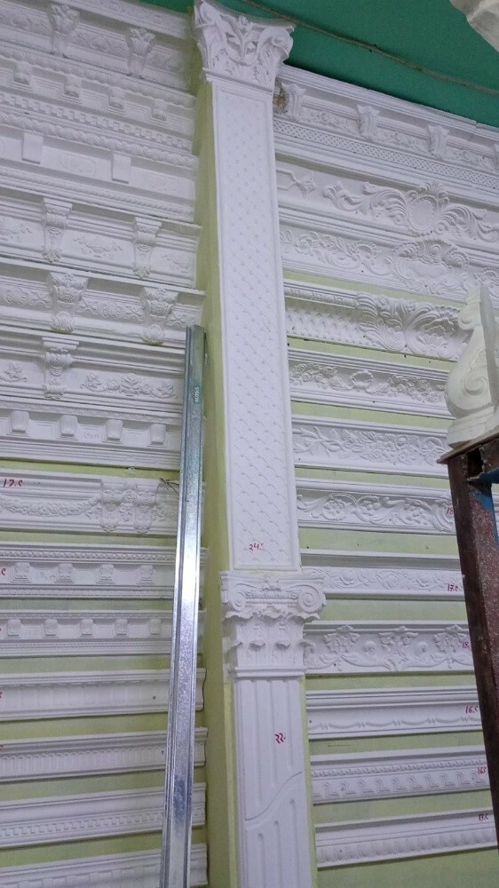 gypsum paint tiles setting - 12