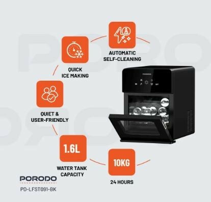 Porodo Sphere Ice Machine Black - 2