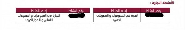 سجل تجاري ورخصة تجارية للذهب - 2