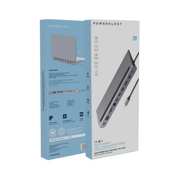 Powerology 11 in 1 USB-C Hub 100W - 5