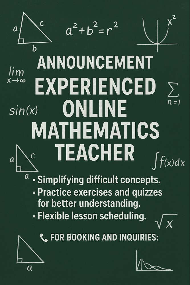 math teacher  - 1