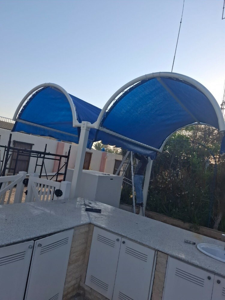 عمل المظلات والبراكن - 4