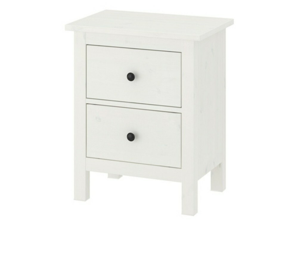 HEMNES Bed Frame + 2 bedside tbls - 5
