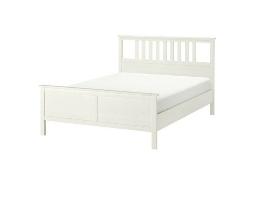 HEMNES Bed Frame + 2 bedside tbls - 3