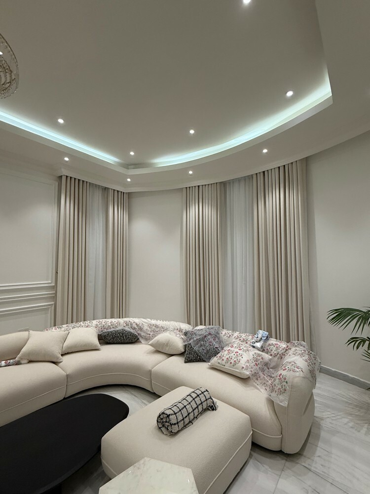 ستائر شفافة بتصميم موجة - 3