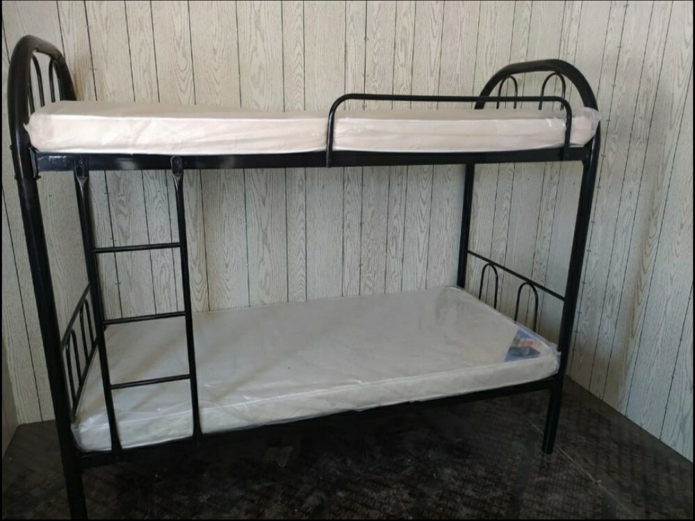 steel double bed - 1