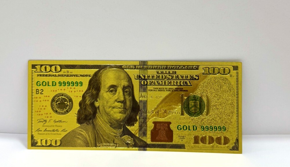 golden  100 Dolar - 3