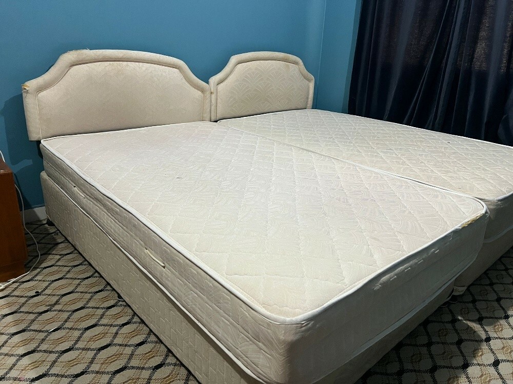 bed and mattress double single - 1