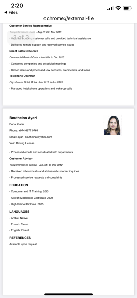 Seeing for job - 1