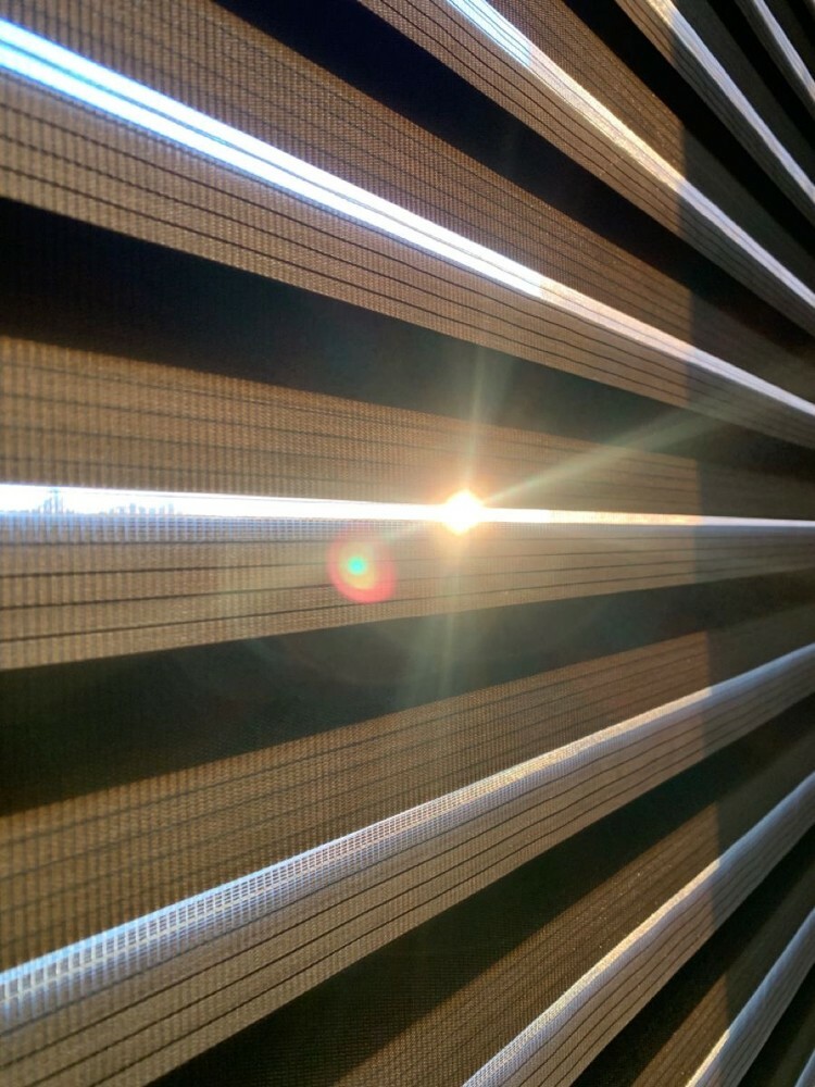 Zebra blinds with curtains - 9