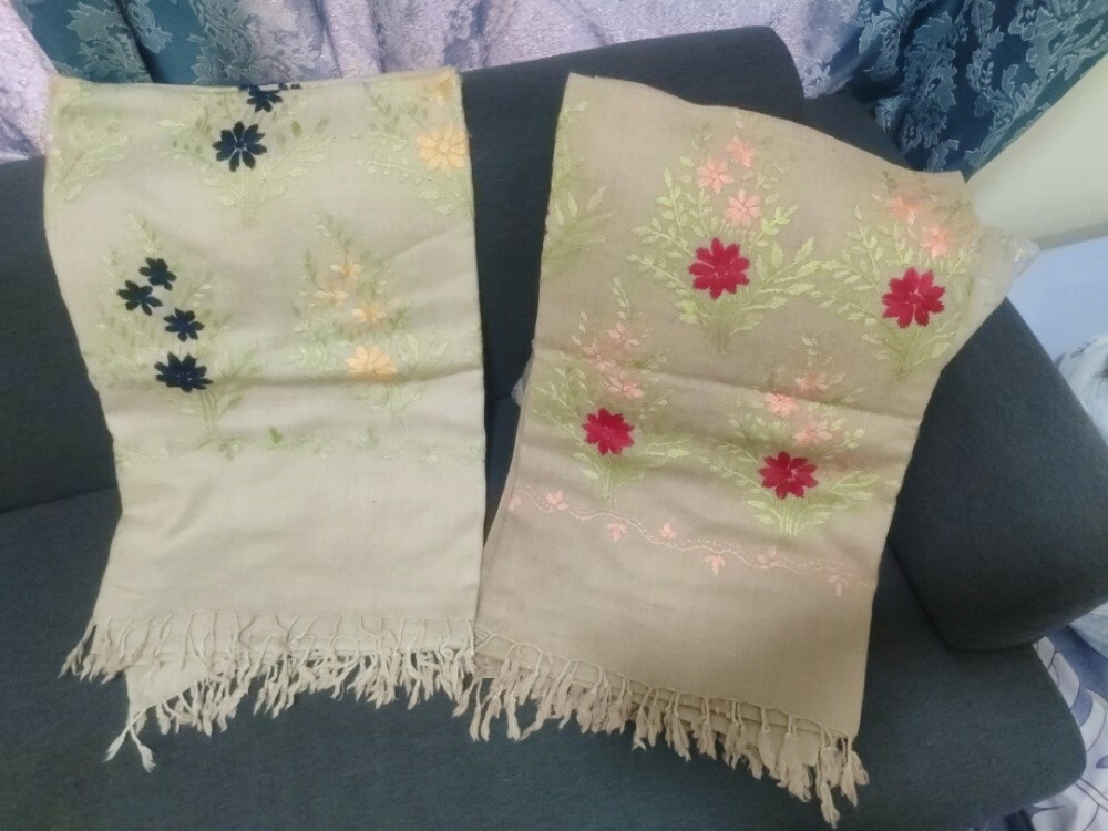 Embroided Hand made women's Shawl - 1
