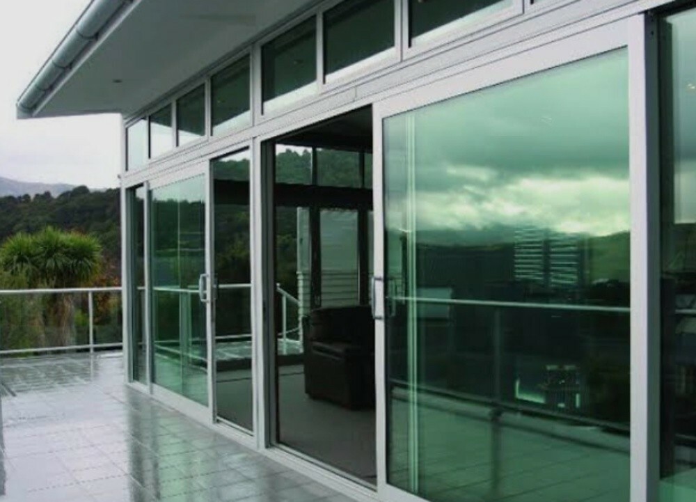 Aluminum glass work. - 1