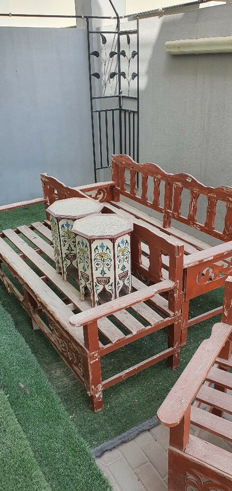 للبيع طقعم جلسة خارجي مستعمل - 2