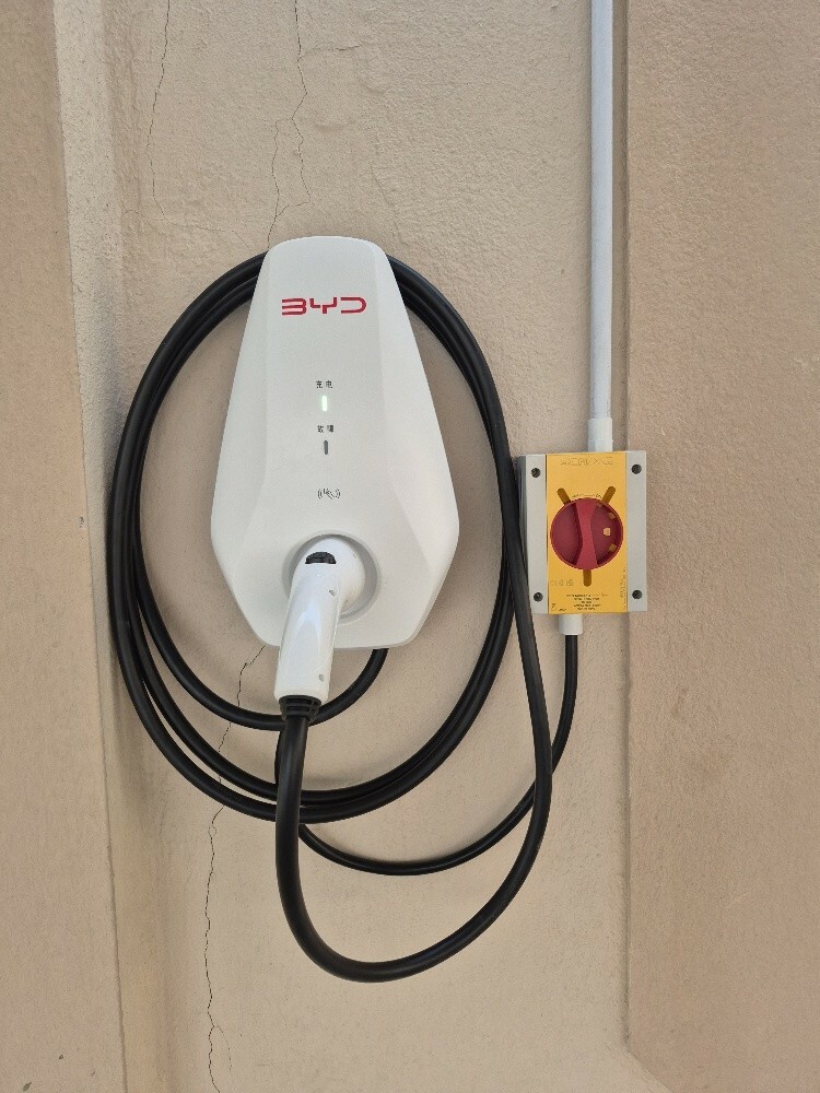 electric vehicle charging install - 1