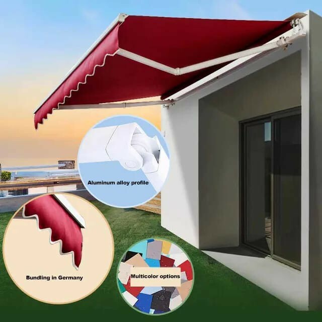 Home retractable umbrella canopy  - 11