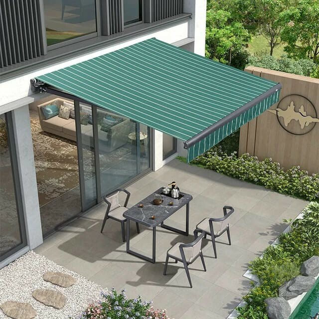 Home retractable umbrella canopy  - 9