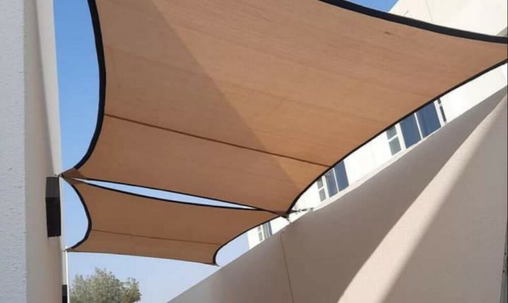 Fabric sun shade Quick Span car par - 4