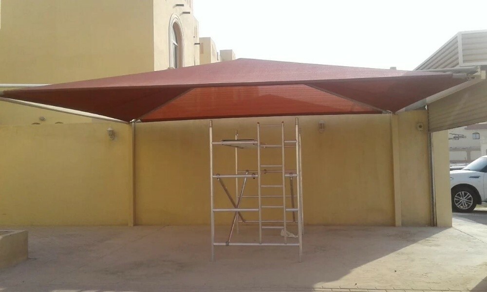 Fabric sun shade Quick Span car par - 5