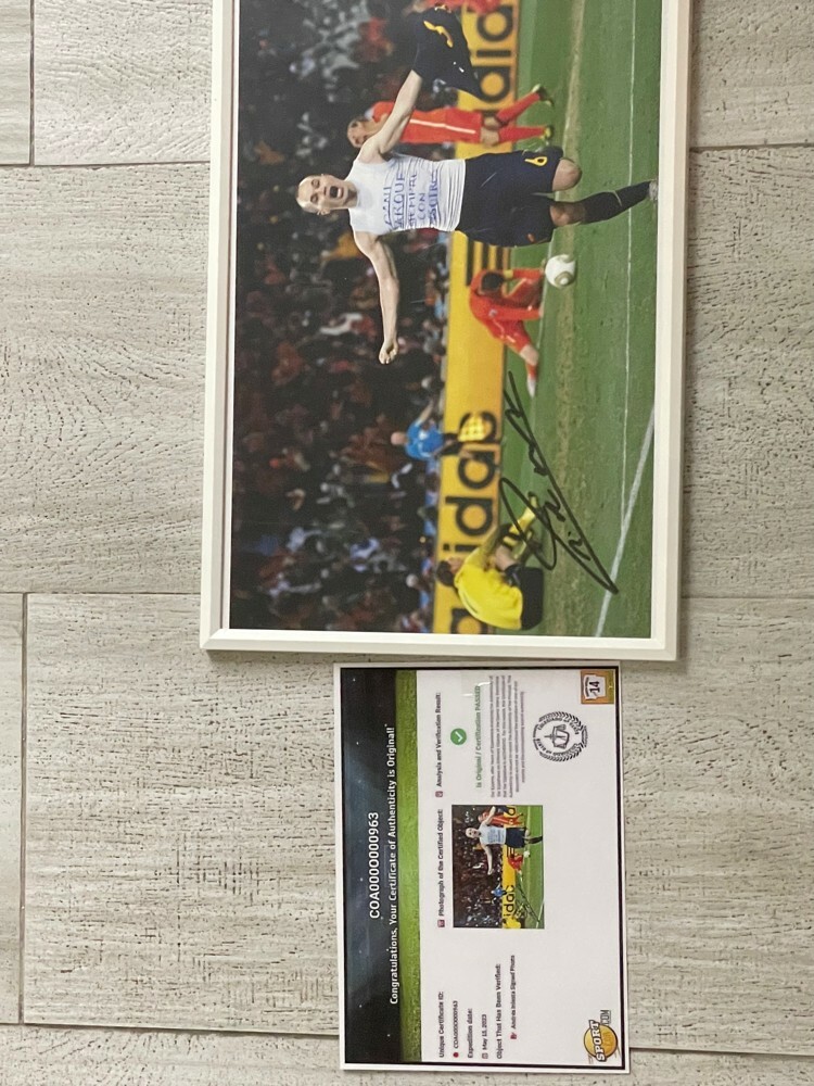 iniesta signature for sale  - 1
