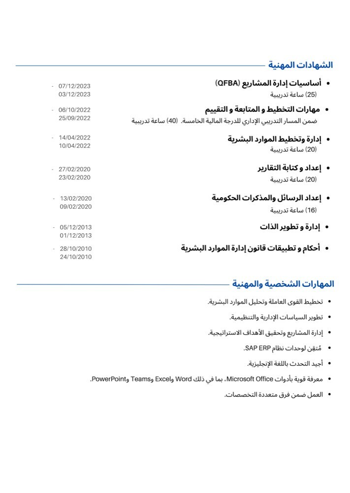 سيرة ذاتية احترافية - 2