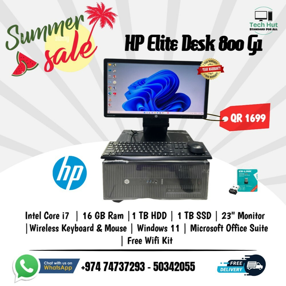 HP INTEL CORE i7 DESKTOP FOR SALE - 8